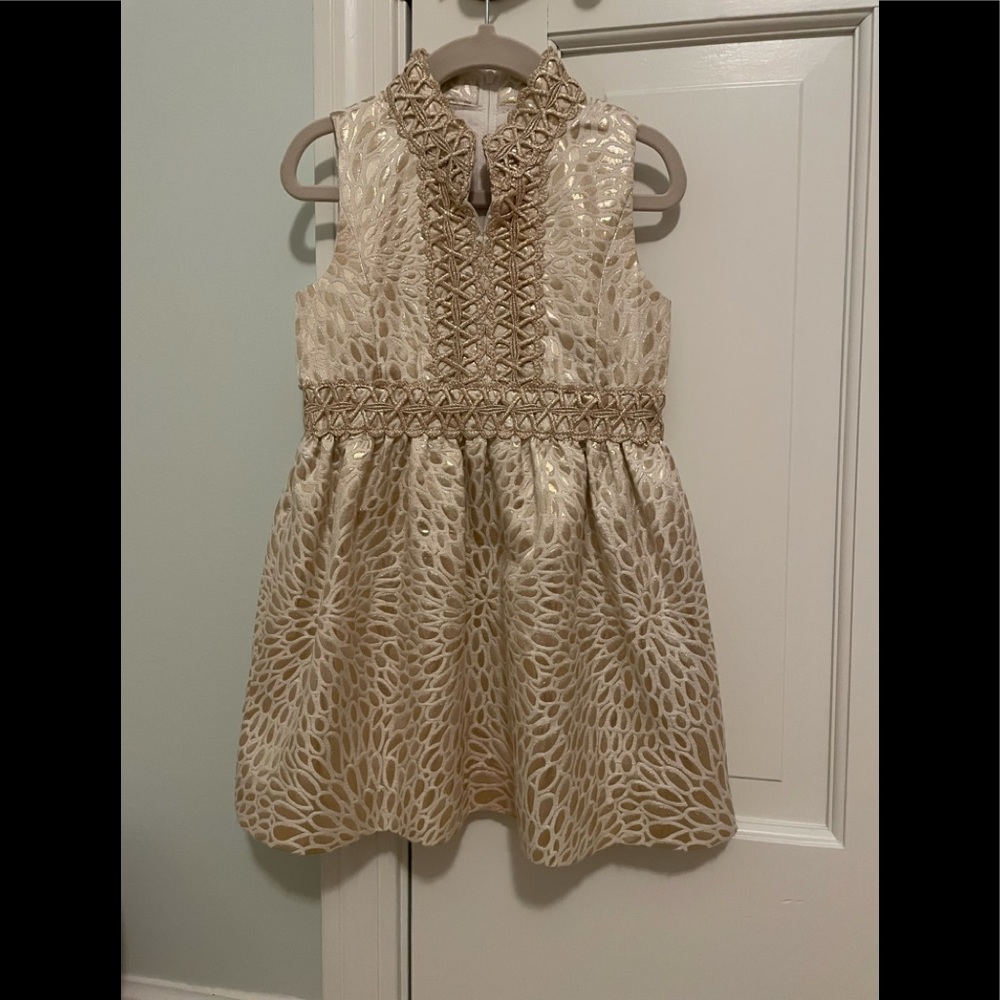 Lilly Pulitzer Gold Franci Dress Size 4